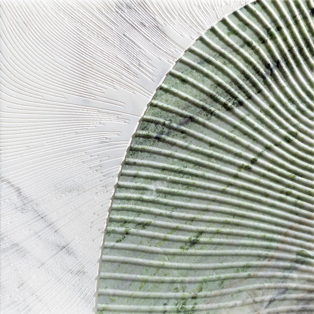 Duo by Alison Rose Calacatta Gold/Matcha Decorative Tile Artistic Tile - Zicana Boutique - 1