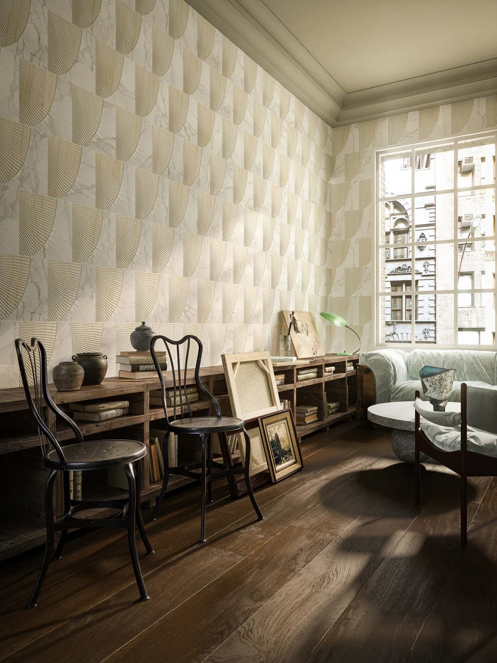 Duo by Alison Rose Calacatta Gold/Vanilla Onyx Decorative Tile Zicana Boutique - Zicana Boutique - 3