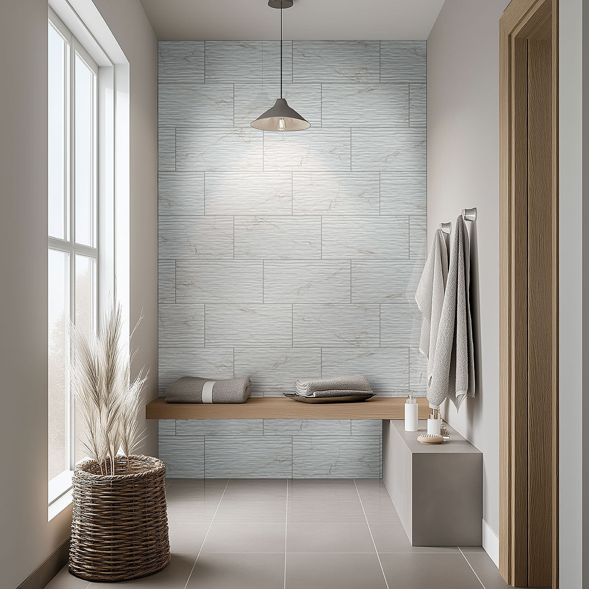 Dymo Calacatta White Ceramic MSI Field Tiles 12" X 24" Stripe Pattern MSI - Zicana Boutique - 2