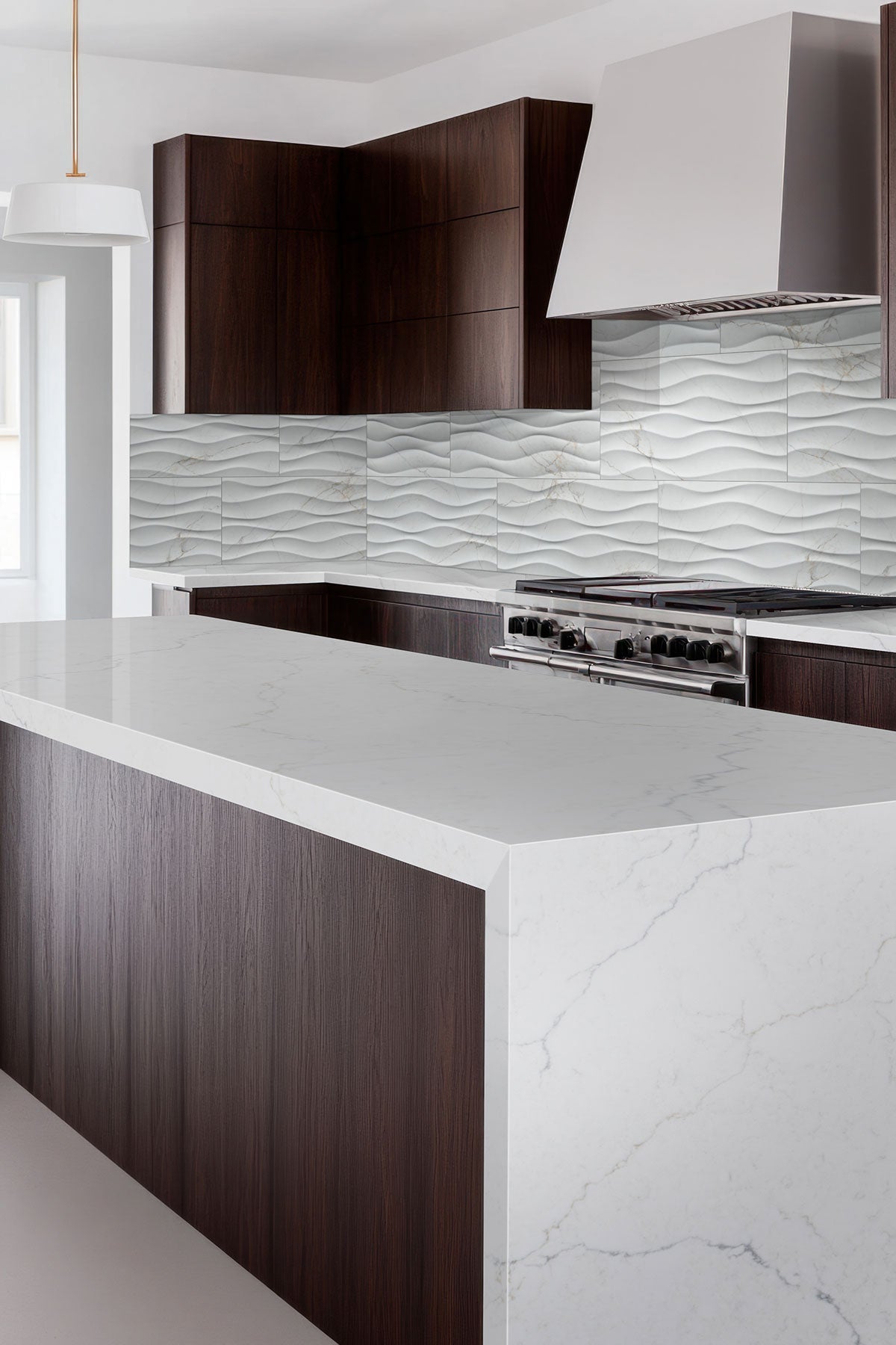 Dymo Calacatta White Ceramic MSI Field Tiles 12" X 24" Wavy Pattern MSI - Zicana Boutique - 6
