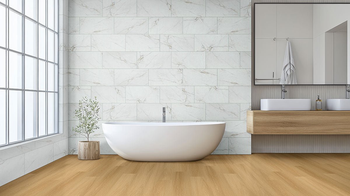 Dymo Calacatta White Ceramic MSI Field Tiles 12" X 24" MSI - Zicana Boutique - 4
