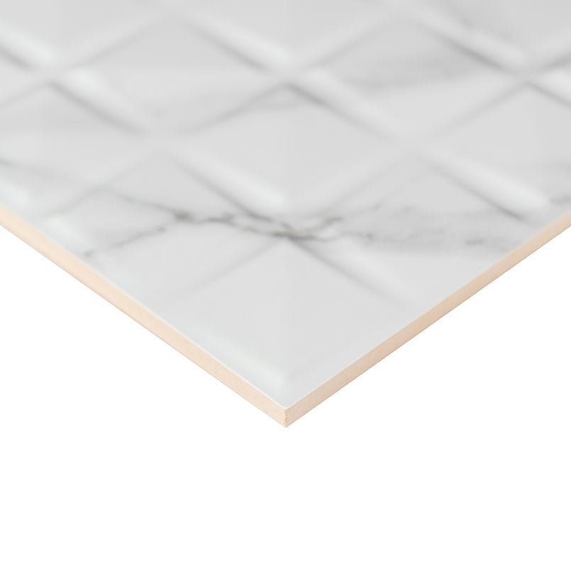 Dymo Statuary White Ceramic MSI Field Tiles 12" X 24" Chex Pattern MSI - Zicana Boutique - 3