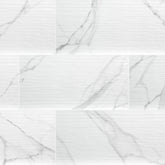 Dymo Statuary White Ceramic MSI Field Tiles 12" X 24" Stripe Pattern MSI - Zicana Boutique - 1