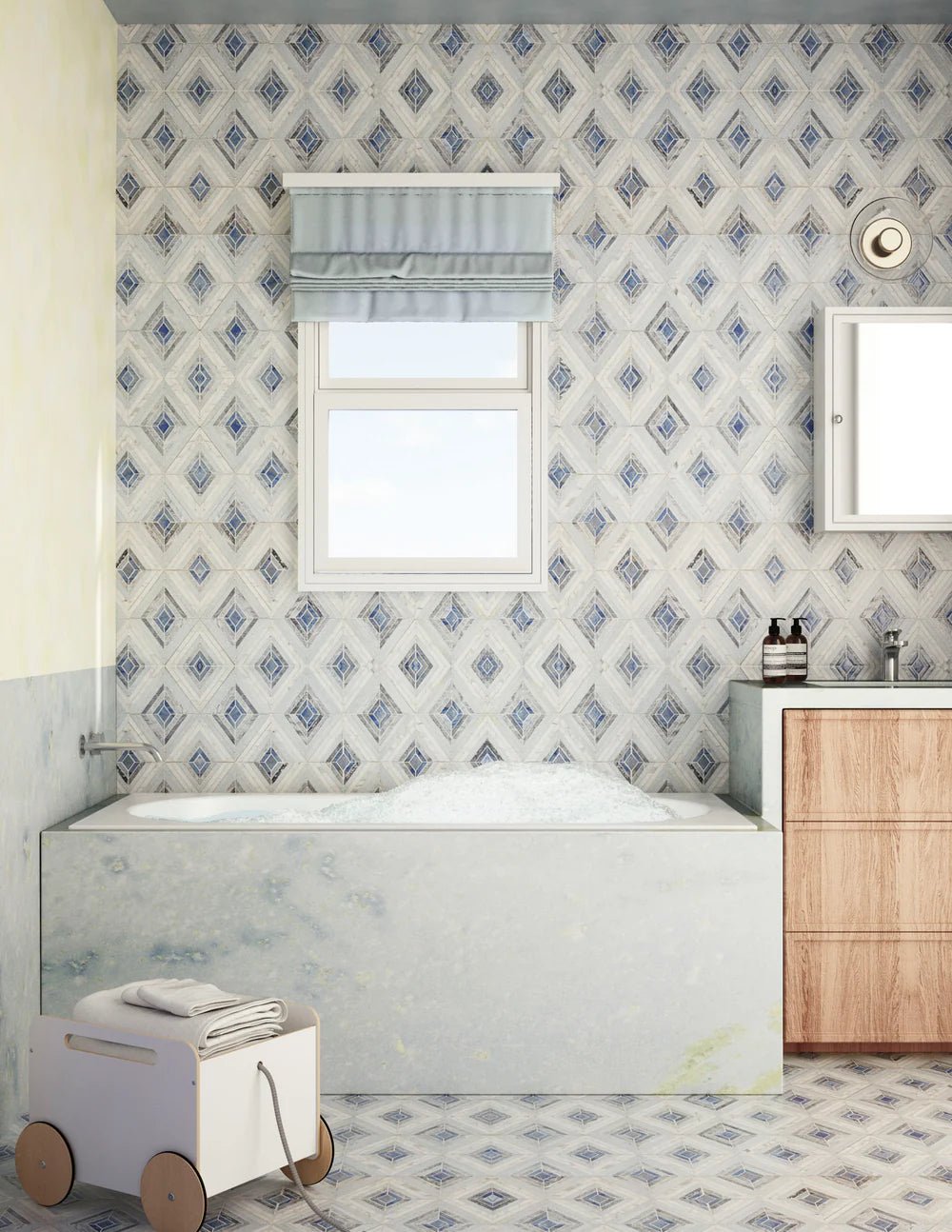 Echo Grand Blue Mosaic Artistic Tile - Zicana Boutique - 2