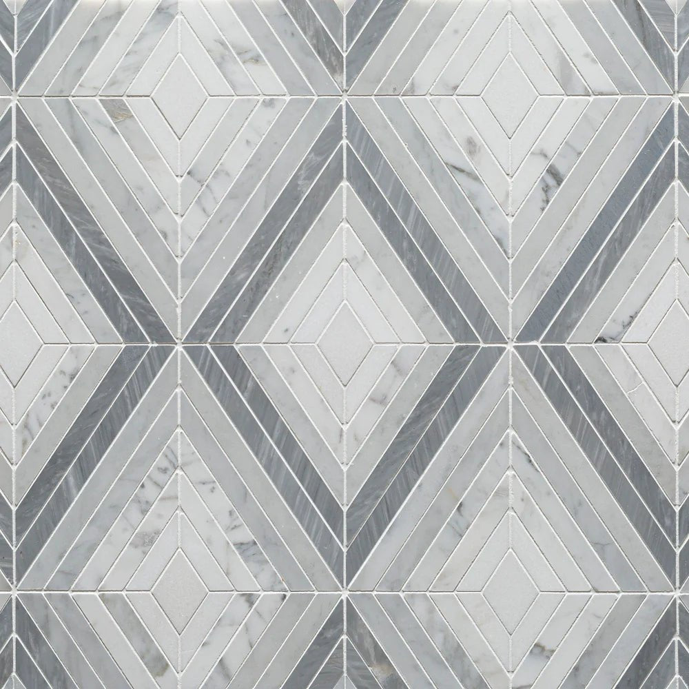 Echo Grand Grey Mosaic Artistic Tile - Zicana Boutique - 1