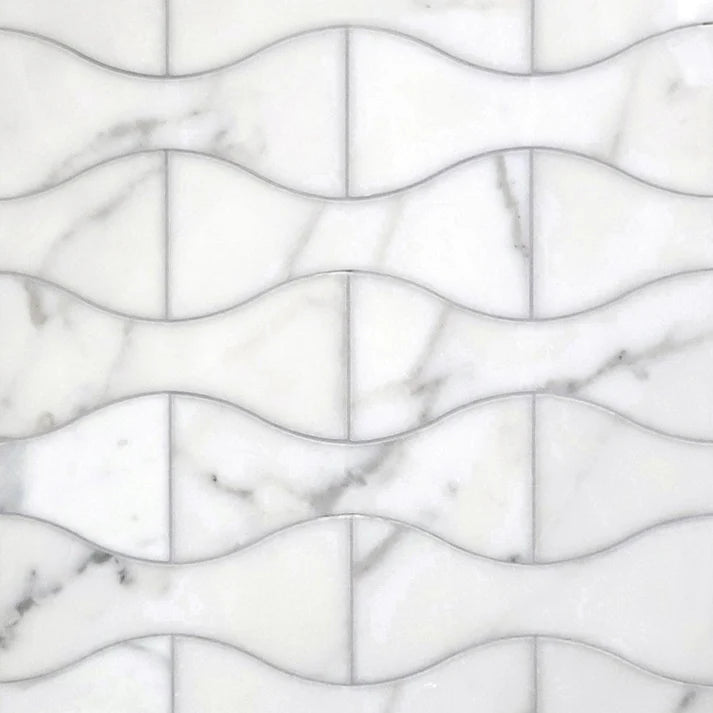 Essenza Liam Geometric Waterjet Marble Tile Zicana Boutique - Zicana Boutique - 1
