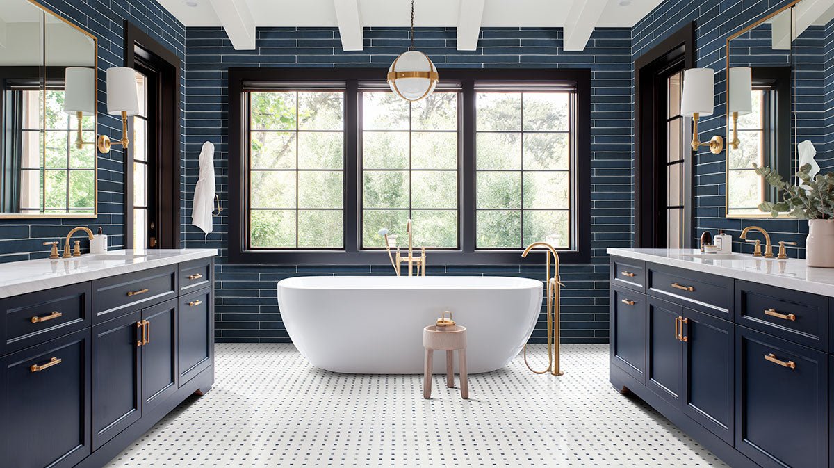 Flamenco Hale Navy Porcelain MSI Field Tiles 2" X 18" MSI - Zicana Boutique - 4