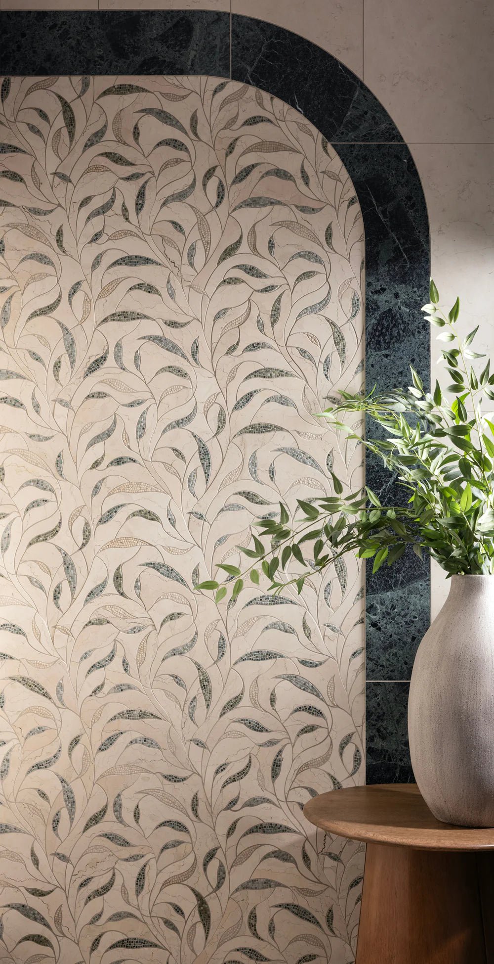 Folium Leaf Waterjet Mosaic Zicana Boutique - Zicana Boutique - 3