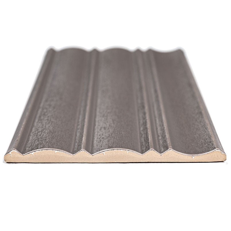 Folk Charcoal Porcelain MSI Field Tiles 7" X 16" Fluted Pattern MSI - Zicana Boutique - 3
