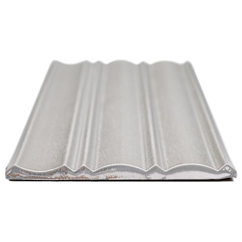 Folk Silver Porcelain MSI Field Tiles 7" X 16" Fluted Pattern MSI - Zicana Boutique - 3