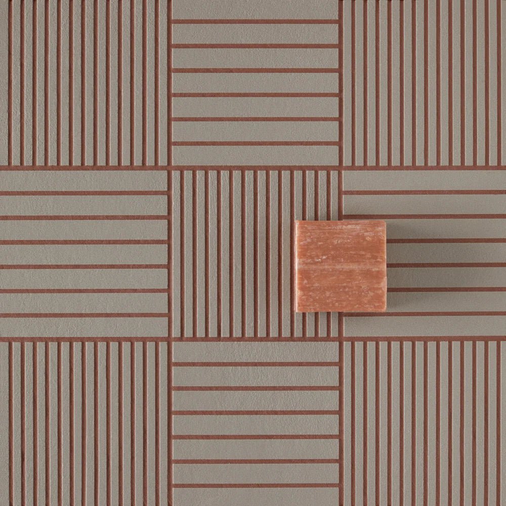 Fringe Thin Grey Tile Artistic Tile - Zicana Boutique - 4