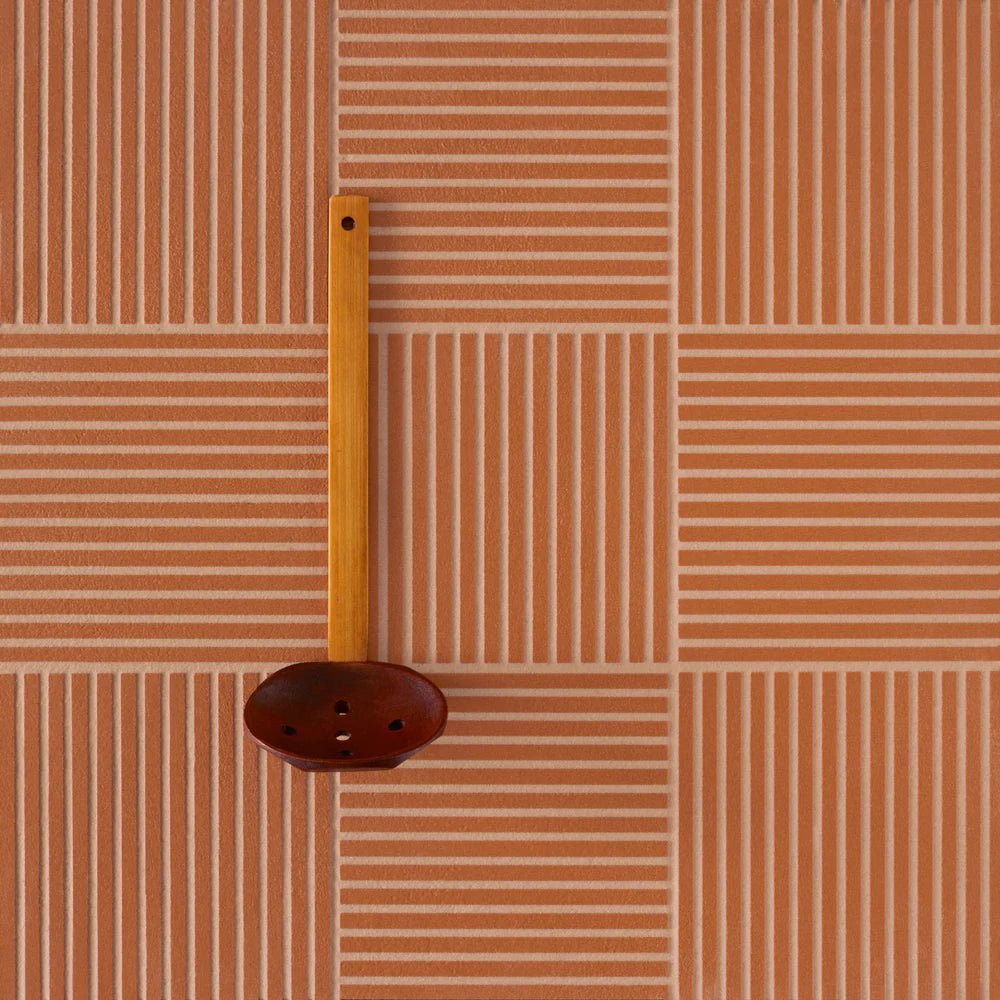 Fringe Thin Red Tile Artistic Tile - Zicana Boutique - 2