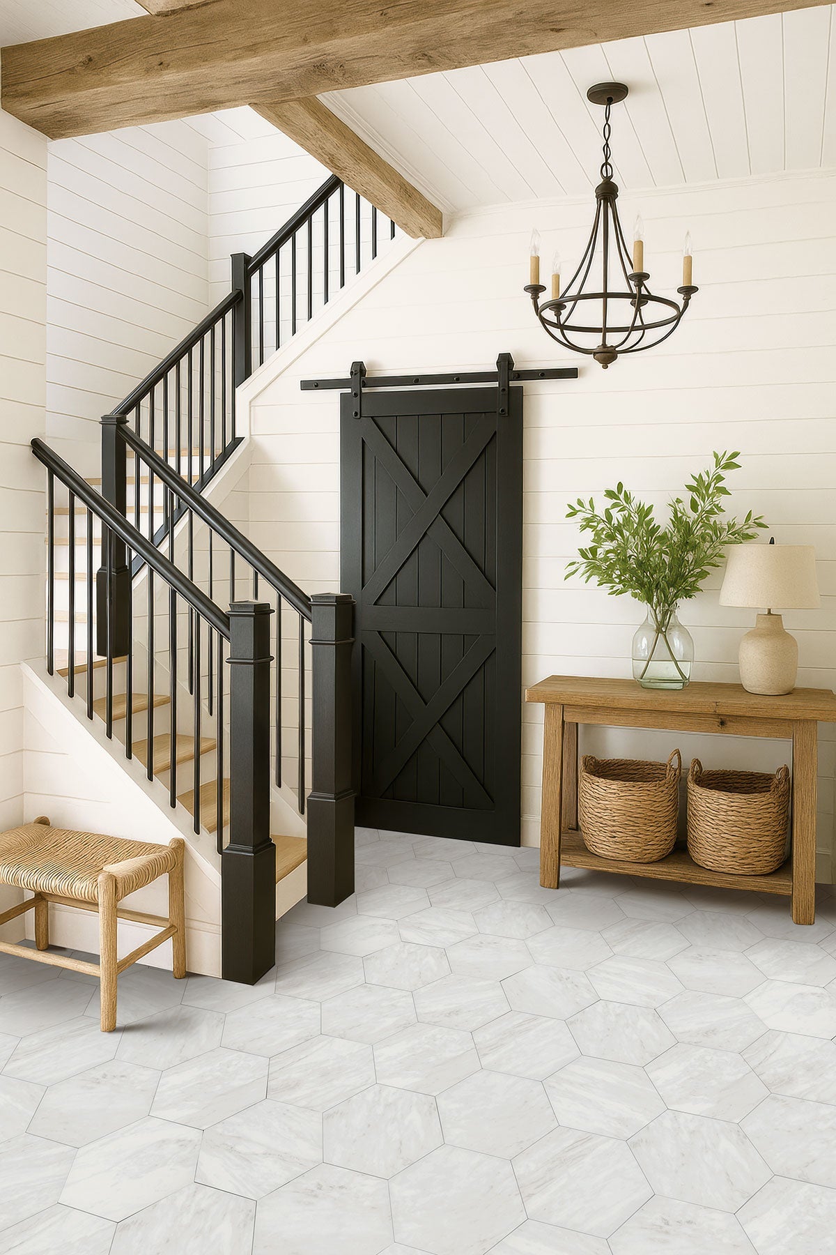Geoglam Calacatta Porcelain MSI Field Tiles 11" X 13" Hexagon MSI - Zicana Boutique - 5