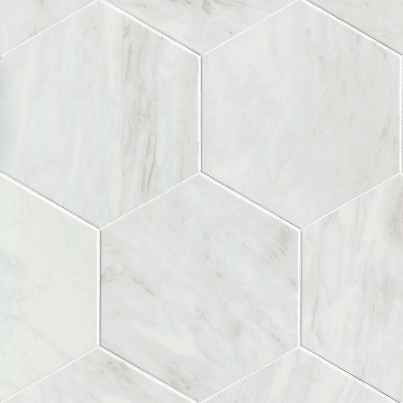 Geoglam Calacatta Porcelain MSI Field Tiles 11" X 13" Hexagon MSI - Zicana Boutique - 1