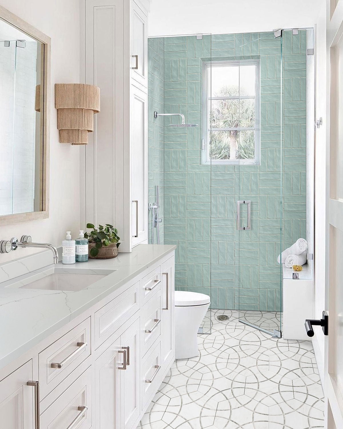 Geoglam Cloud Porcelain MSI Field Tiles 11" X 13" Hexagon MSI - Zicana Boutique - 9