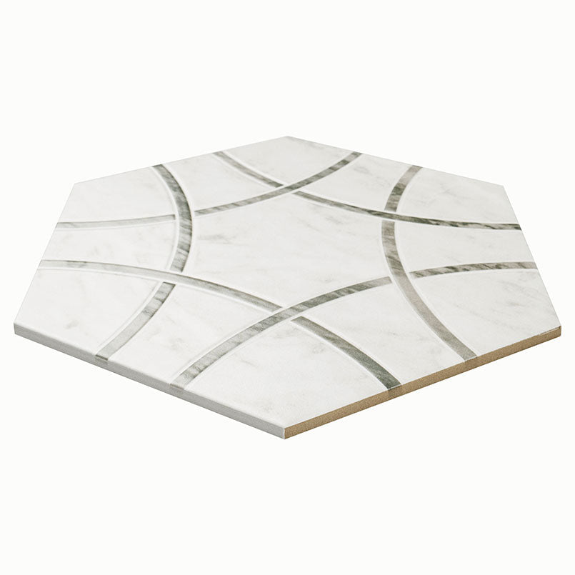 Geoglam Cloud Porcelain MSI Field Tiles 11" X 13" Hexagon MSI - Zicana Boutique - 3