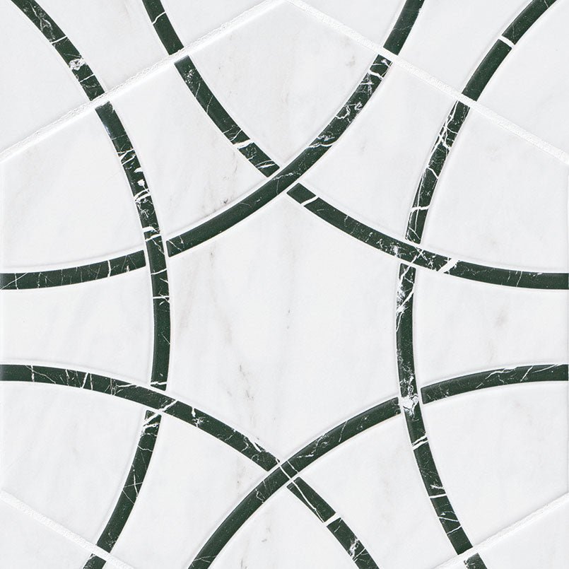 Geoglam Midnight Porcelain MSI Field Tiles 11" X 13" Hexagon MSI - Zicana Boutique - 1