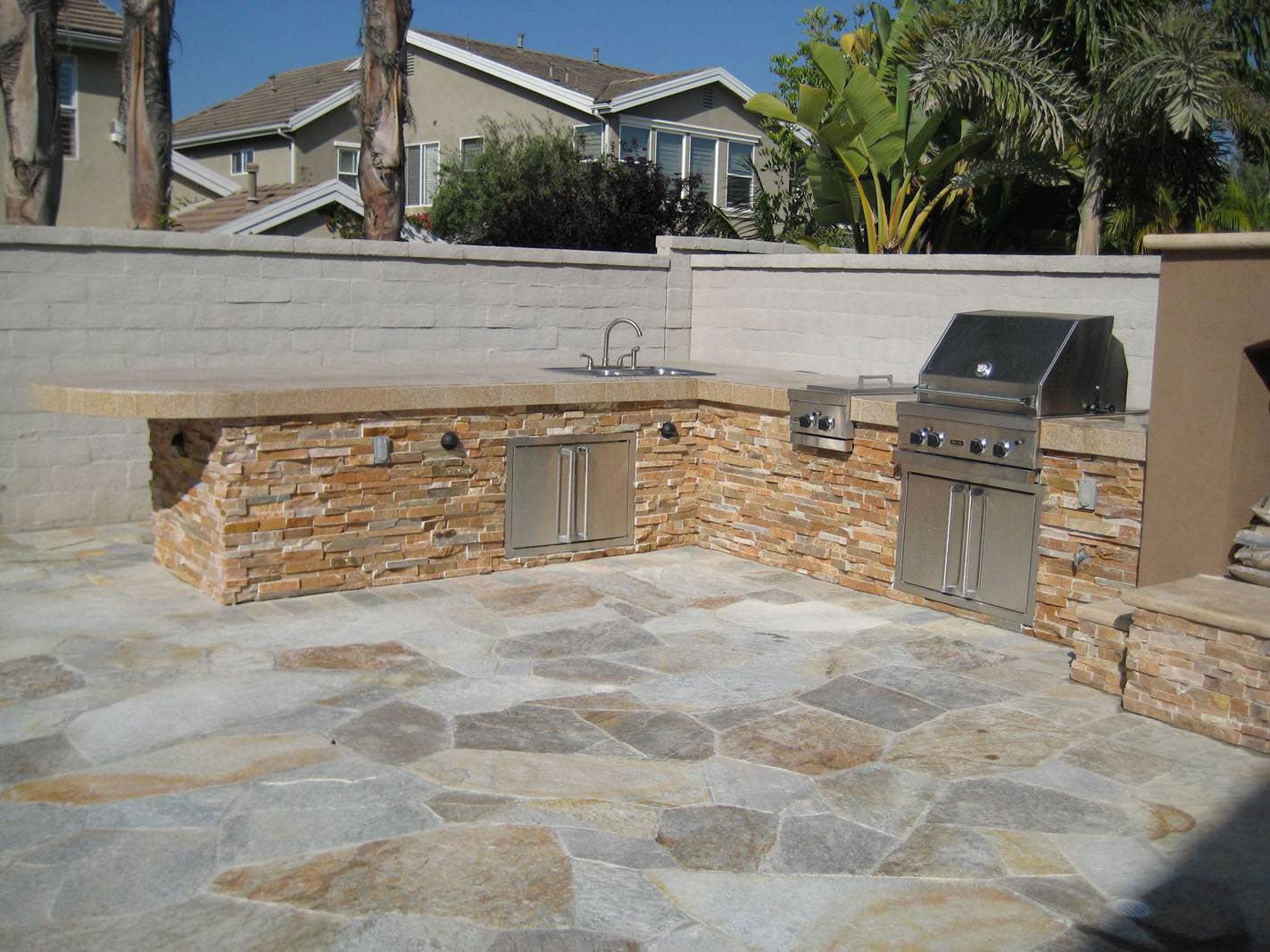 Golden White Quartzite MSI Field Tiles 18" X 22" Flagstone Pattern MSI - Zicana Boutique - 6