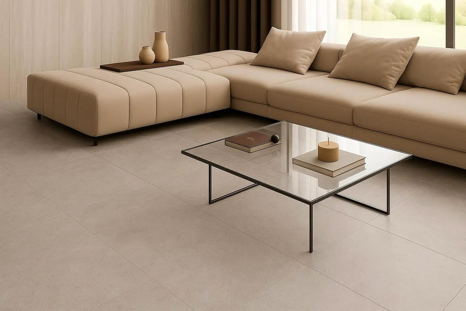 Grafito Raphael 48" x 48" Field Tile Raphael Porcelain - Zicana Boutique - 2