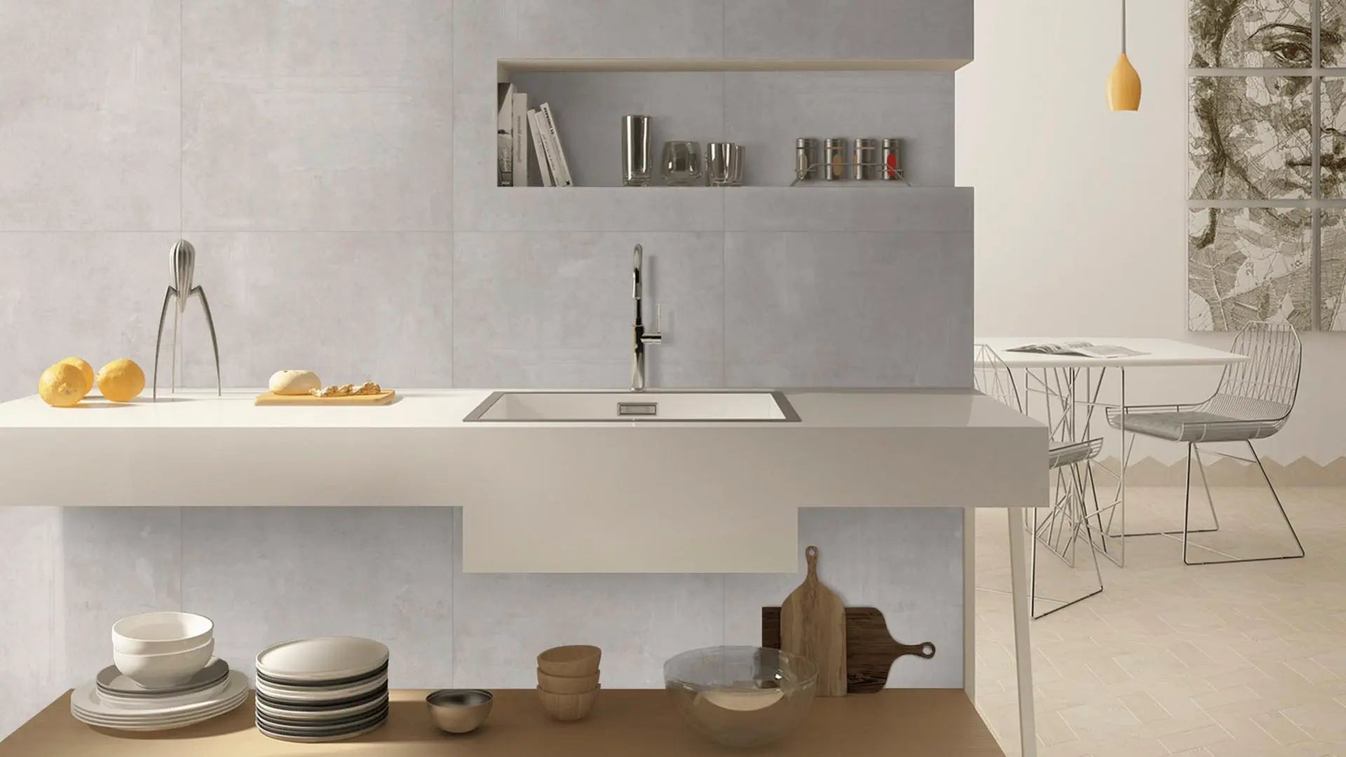 Grafito Raphael 48" x 48" Field Tile Raphael Porcelain - Zicana Boutique - 3