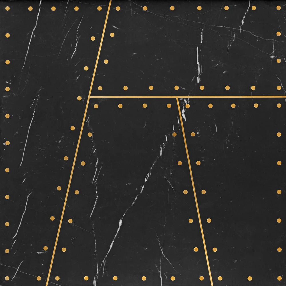 Grand Tour Aviator Nero Marble Decorative Tile Zicana Boutique - Zicana Boutique - 2