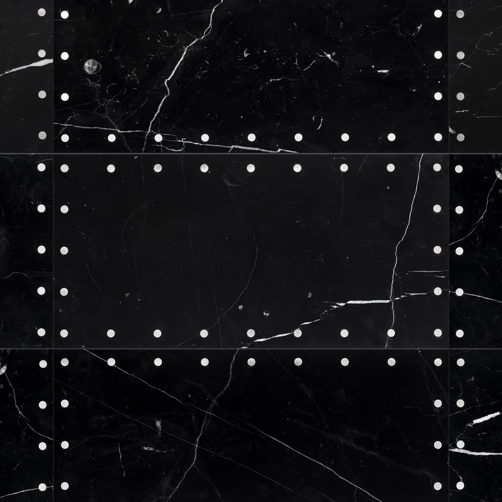 Grand Tour Stateroom Nero Marble Decorative Tile Artistic Tile - Zicana Boutique - 1