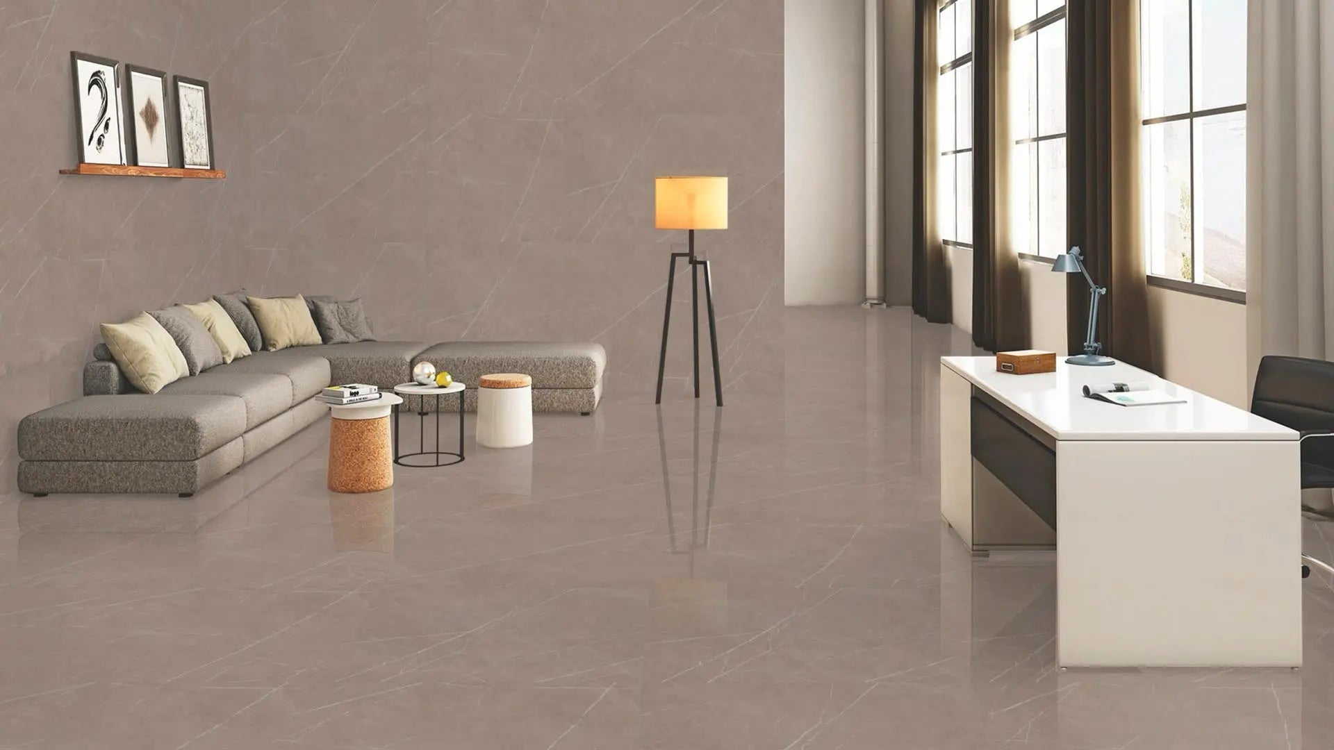 Graphite Raphael 48" x 48" Field Tile Raphael Porcelain - Zicana Boutique - 2