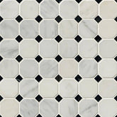 Greecian White Marble MSI Mosaic Tiles 12" X 12" 2" Octagon Pattern MSI - Zicana Boutique - 1