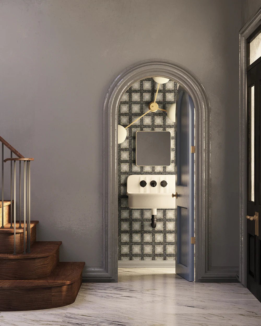 Hip 2b Stone Black & Blue Mosaic Zicana Boutique - Zicana Boutique - 2