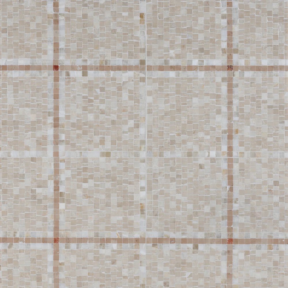 Hudson Check Pink Mosaic Artistic Tile - Zicana Boutique - 1