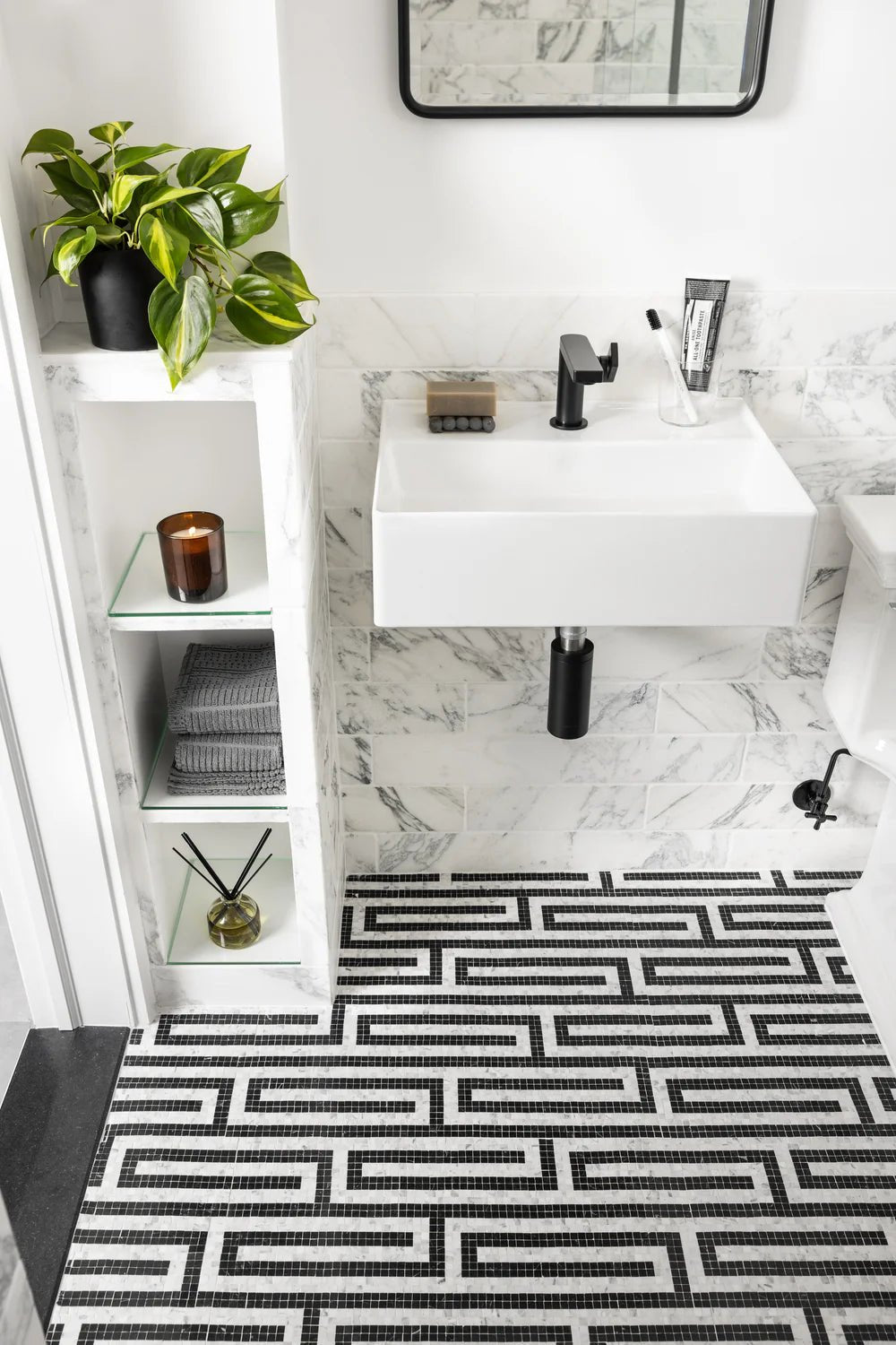 Hudson Key Black Mosaic Artistic Tile - Zicana Boutique - 2