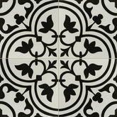 Hydraulic Black Tile Artistic Tile - Zicana Boutique - 1