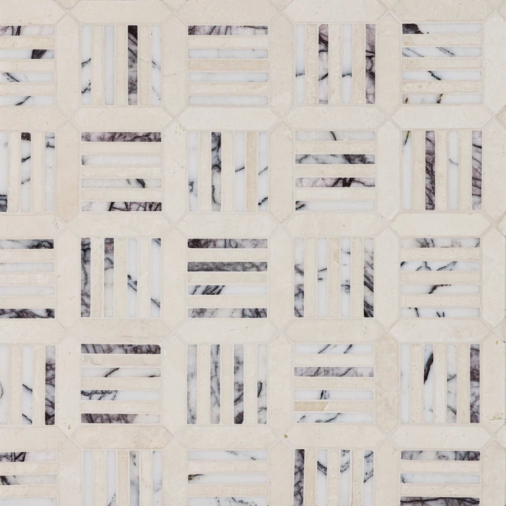 Interlace Lilac Mosaic Artistic Tile - Zicana Boutique - 1