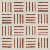 Interlace Red Travertine Mosaic Zicana Boutique - Zicana Boutique - 1
