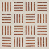 Interlace Red Travertine Mosaic Artistic Tile - Zicana Boutique - 1
