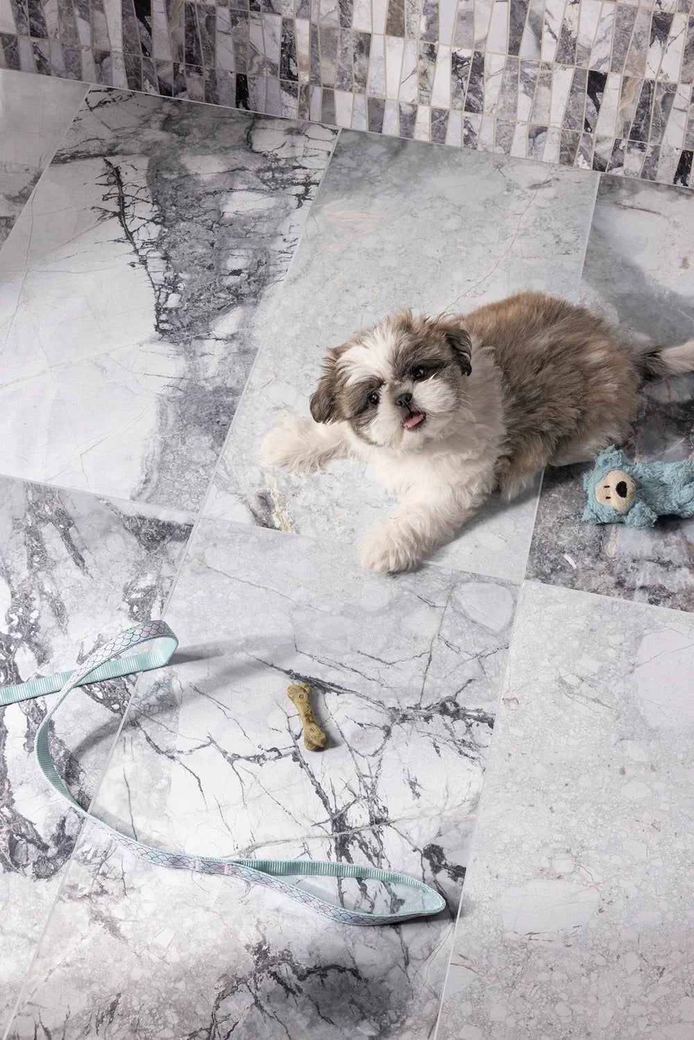 Invisible Blue Marble Mosaic Zicana Boutique - Zicana Boutique - 4