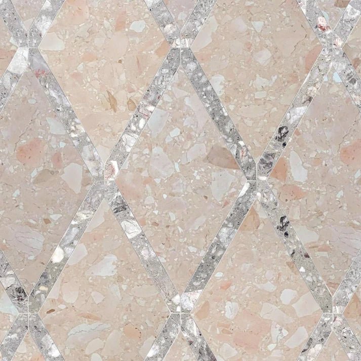 Juvalis Nube Diamond Terrazo Waterjet Mosaic Zicana Boutique - Zicana Boutique - 1