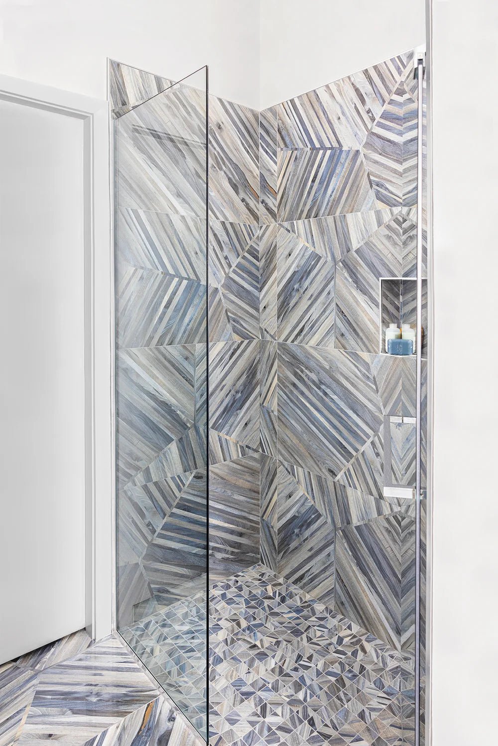 Kauri Diagonal Blue Tile Artistic Tile - Zicana Boutique - 5