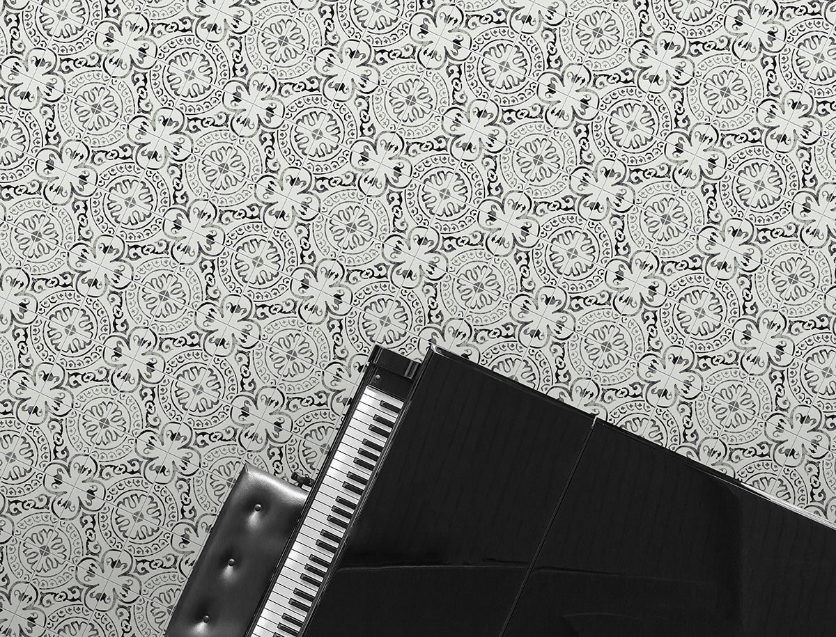 Kenzzi Paloma Encaustic Porcelain MSI Field Tiles 8" X 8" MSI - Zicana Boutique - 4