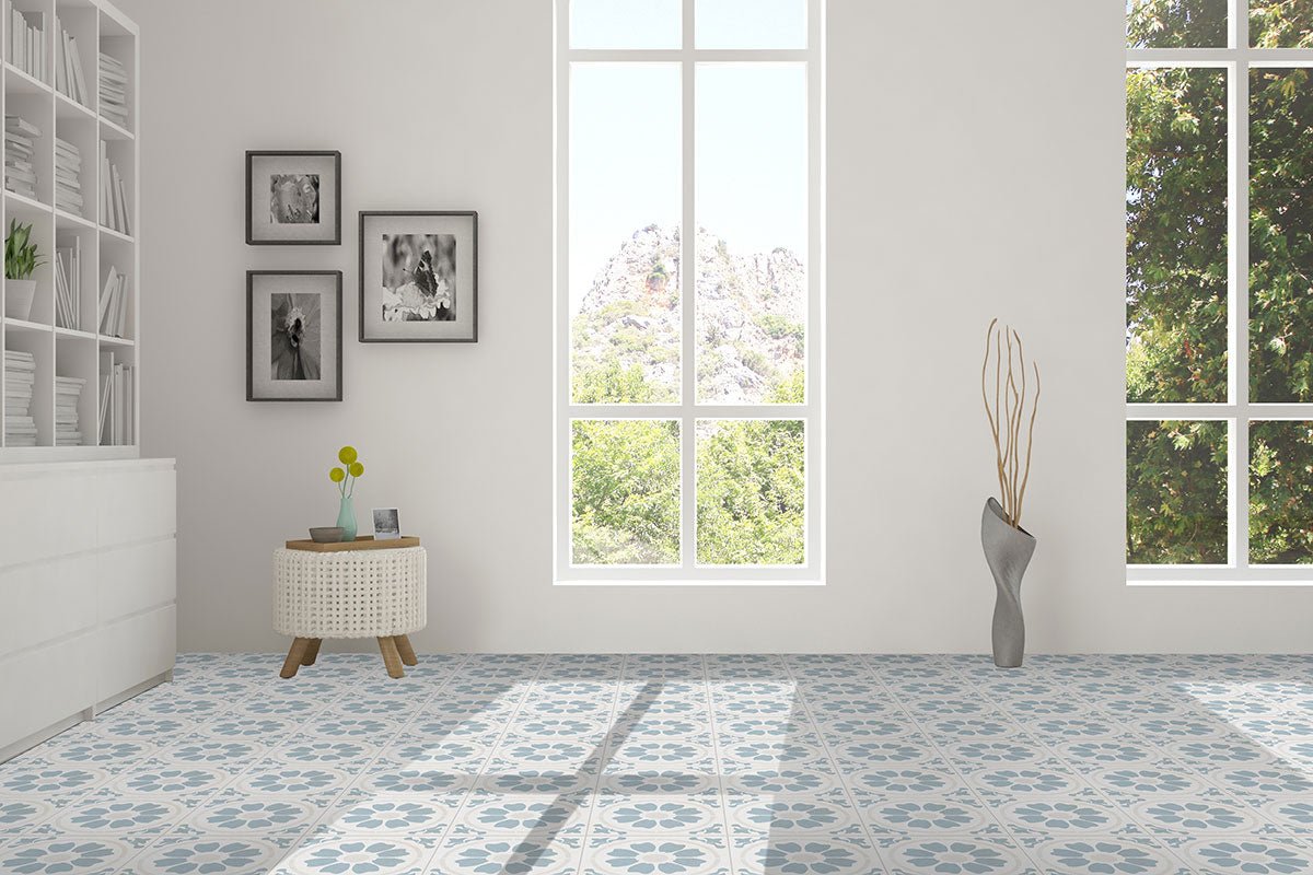 Kenzzi Tamensa Encaustic Porcelain MSI Field Tiles 8" X 8" MSI - Zicana Boutique - 5