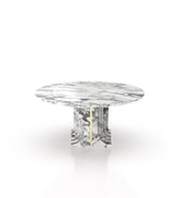 La Chloé 48 Marble Round Table Marble Couture - Zicana Boutique - 1