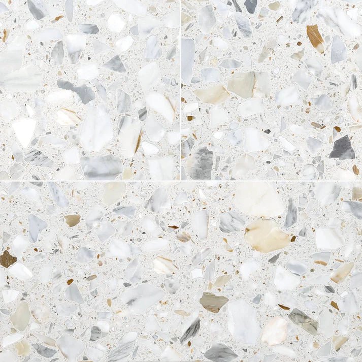 Latte Marble Terrazzo Honed Field Tile 12''x24'' Zicana Boutique - Zicana Boutique - 1