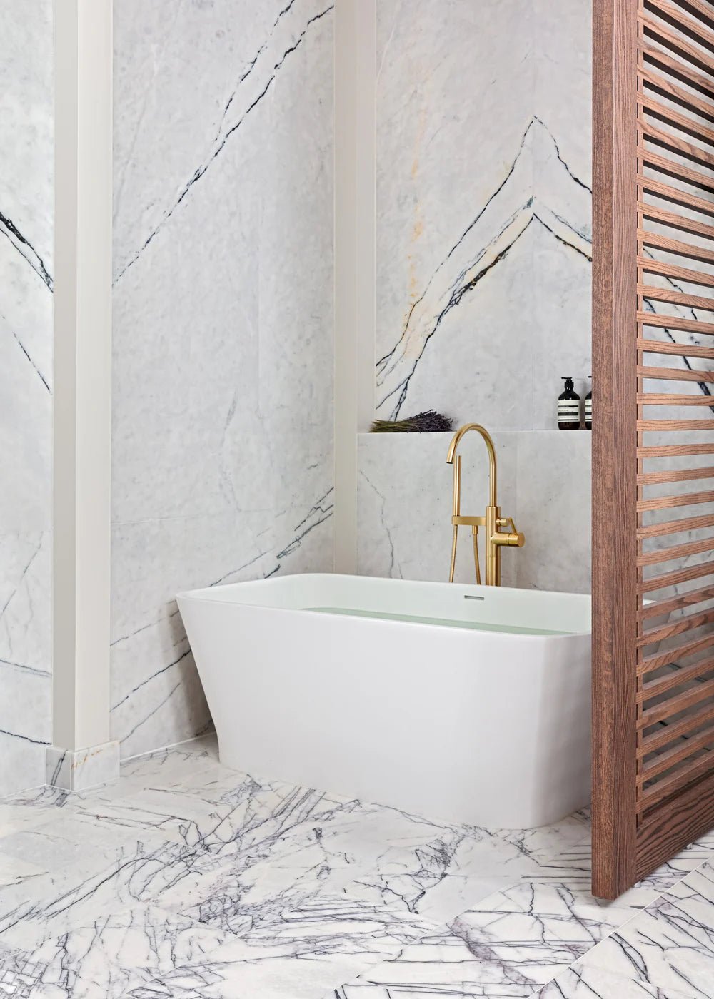 Lilac Marble Field Tile 24" x 24" Zicana Boutique - Zicana Boutique - 4