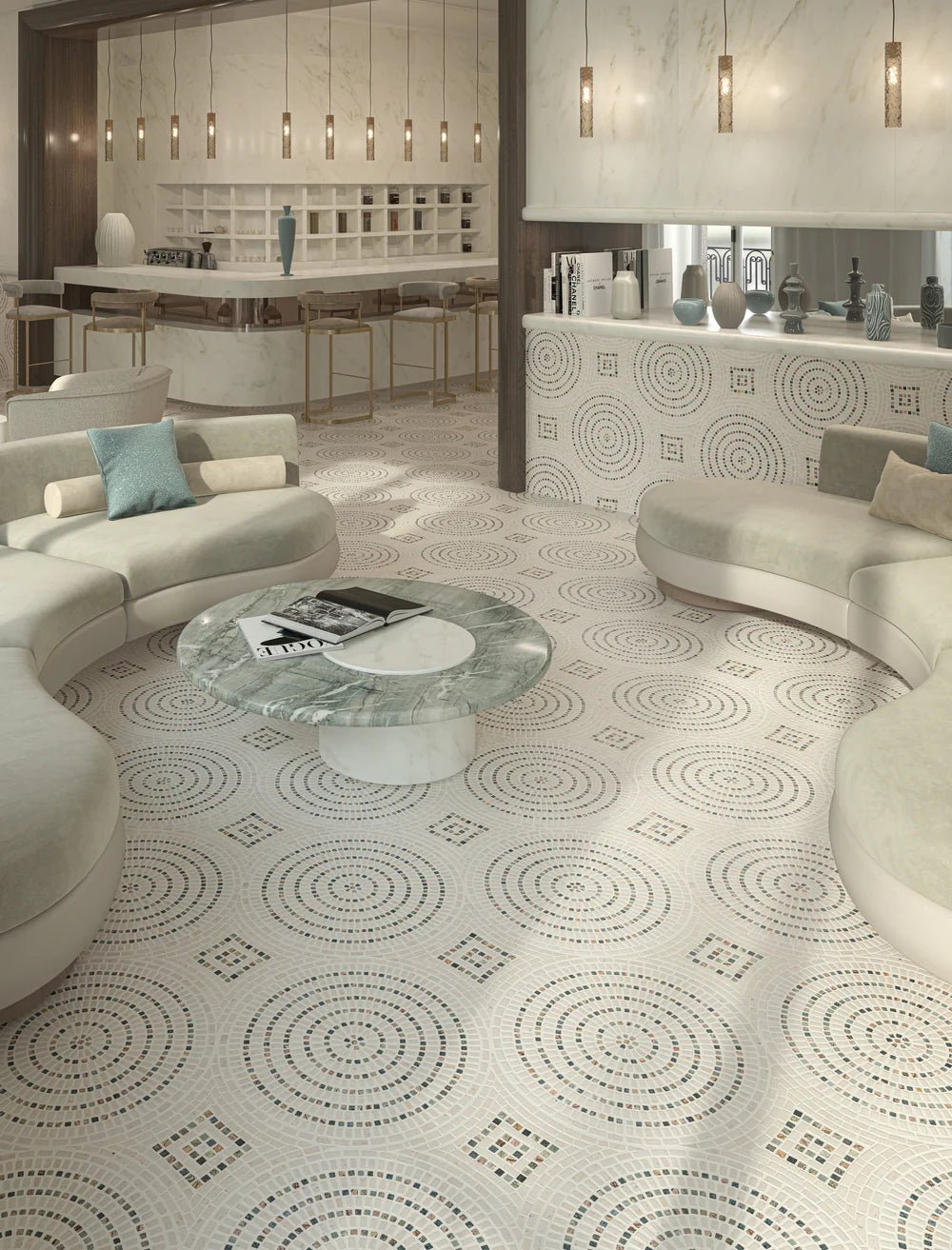 Mandala Moca Mosaic Artistic Tile - Zicana Boutique - 2