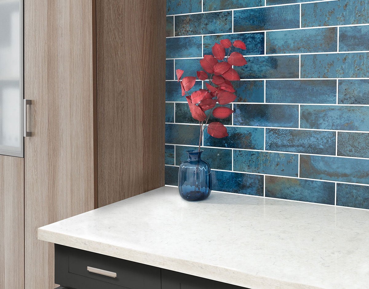 Marza Cobalt Ceramic MSI Field Tiles 4" X 12" MSI - Zicana Boutique - 7
