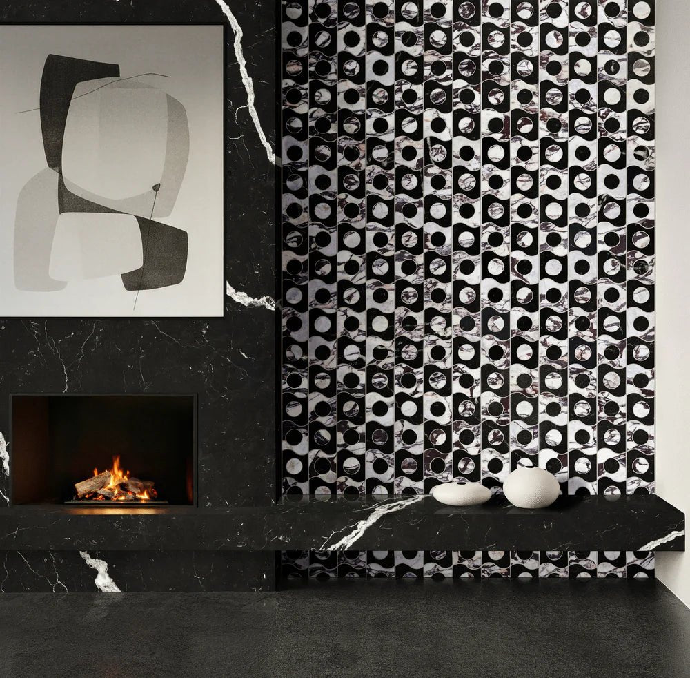 Michelle Gerson Spot On Viola Waterjet Mosaic Zicana Boutique - Zicana Boutique - 2