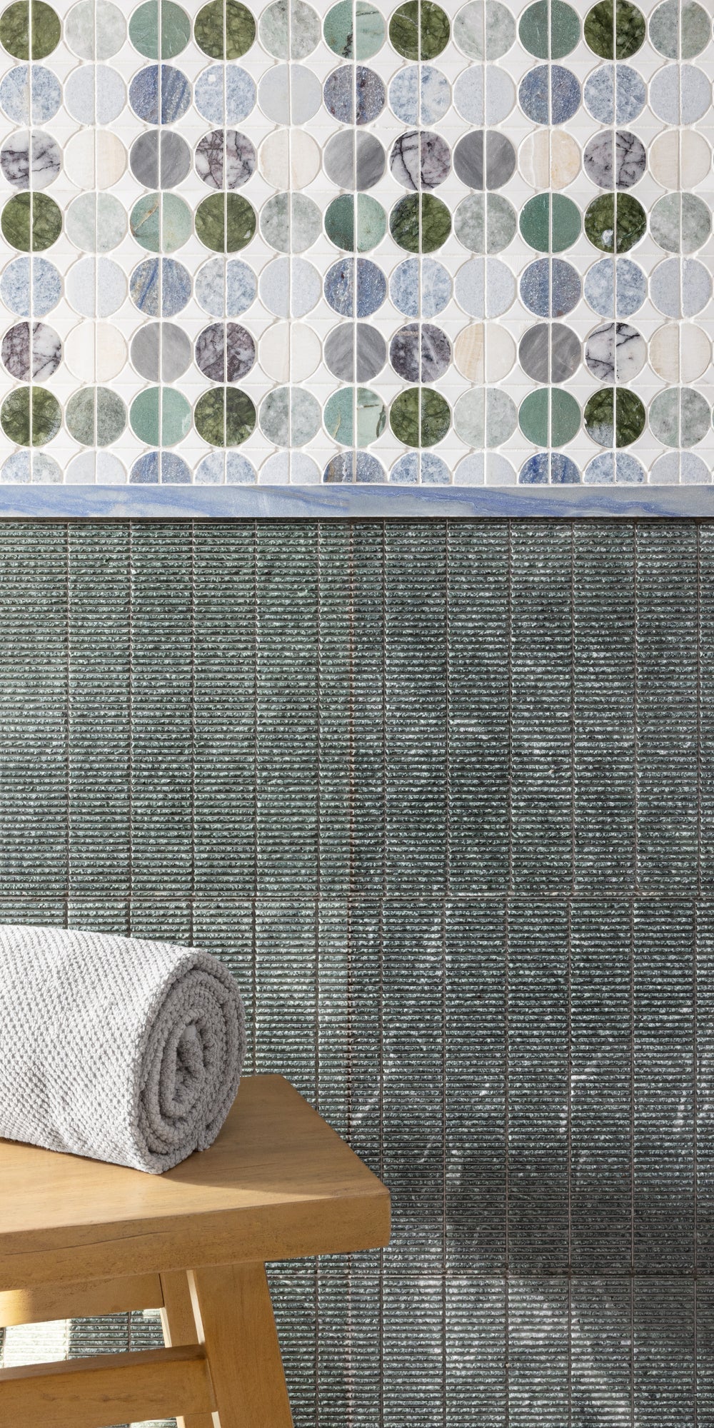 Micro Moons White Waterjet Mosaic Artistic Tile - Zicana Boutique - 4
