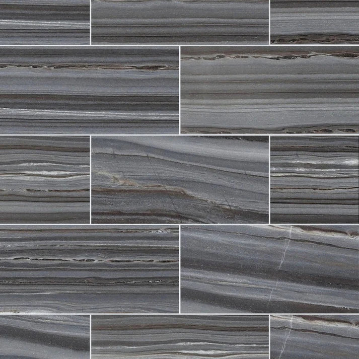 Mont Blue Honed Marble Field Tile 6''x12'' Zicana Boutique - Zicana Boutique - 1