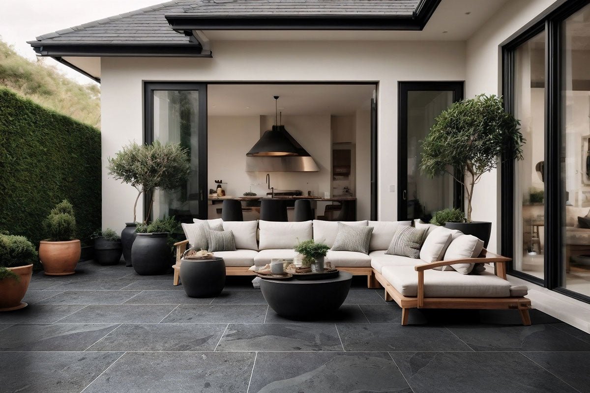 Montauk Black Slate MSI Field Tiles 16" X 24" MSI - Zicana Boutique - 5