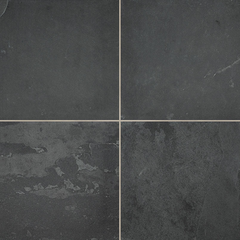 Montauk Black Slate MSI Field Tiles 24" X 24" MSI - Zicana Boutique - 1
